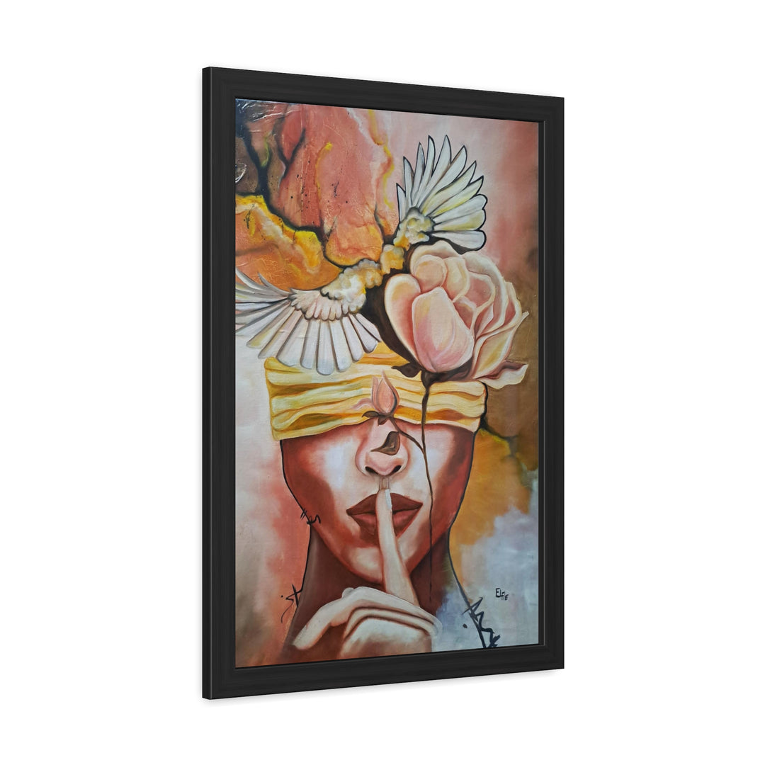 Framed Fine print art (Silencio)