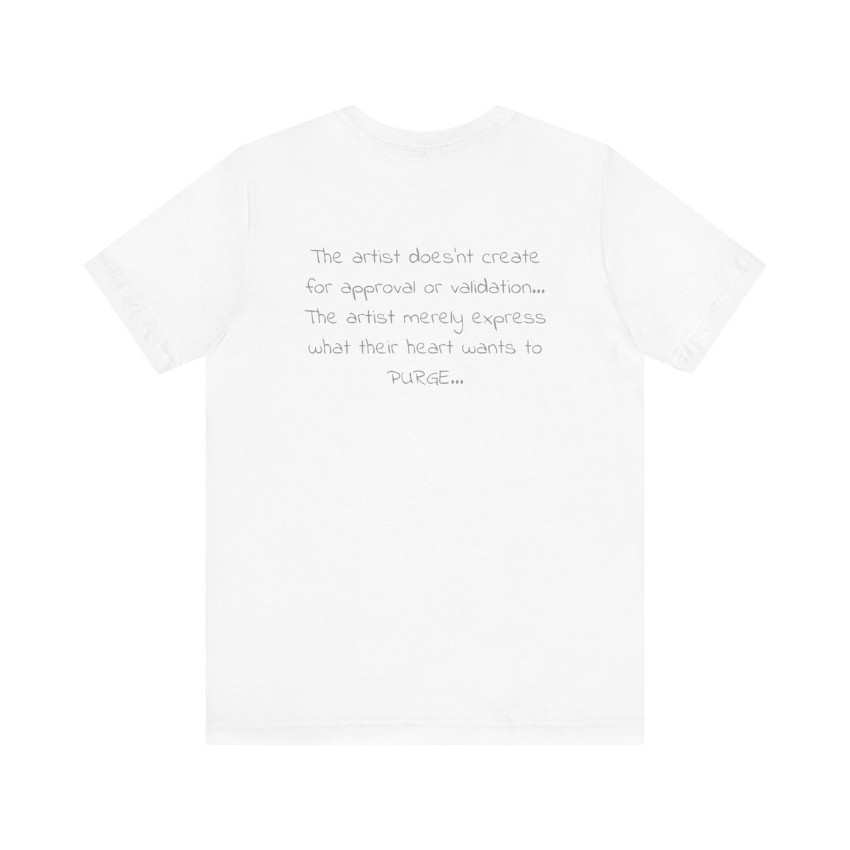 Tee-Shirt, Silencio,(grey) front print