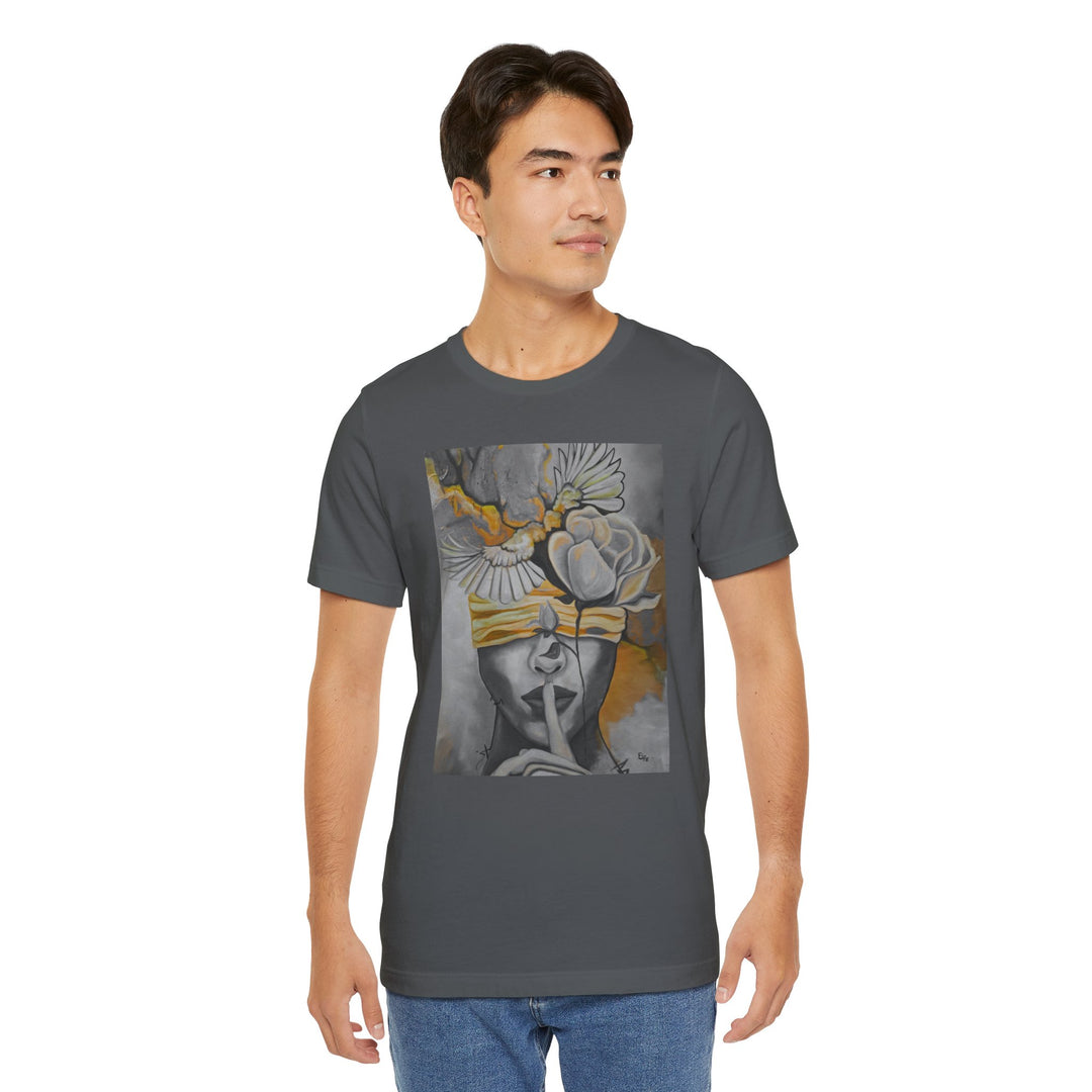 Tee-Shirt, Silencio,(grey) front print