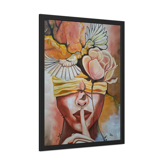 Framed Fine print art (Silencio)