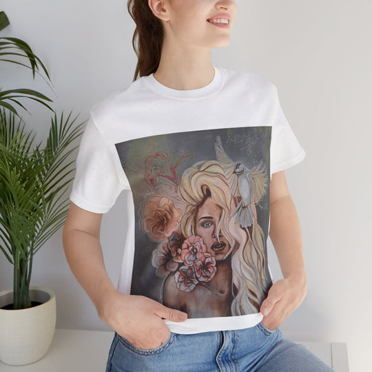 Tee-Shirt, Mira flores, front print