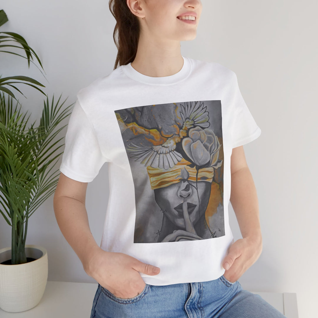 Tee-Shirt, Silencio,(grey) front print