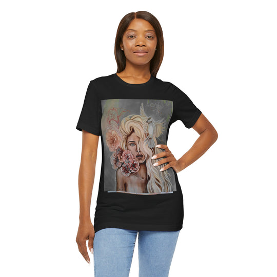 Tee-Shirt, Mira flores, front print