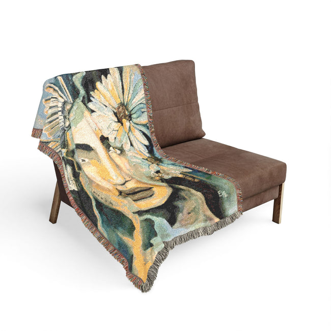 Couverture tissée ( Percefone) 52x37``