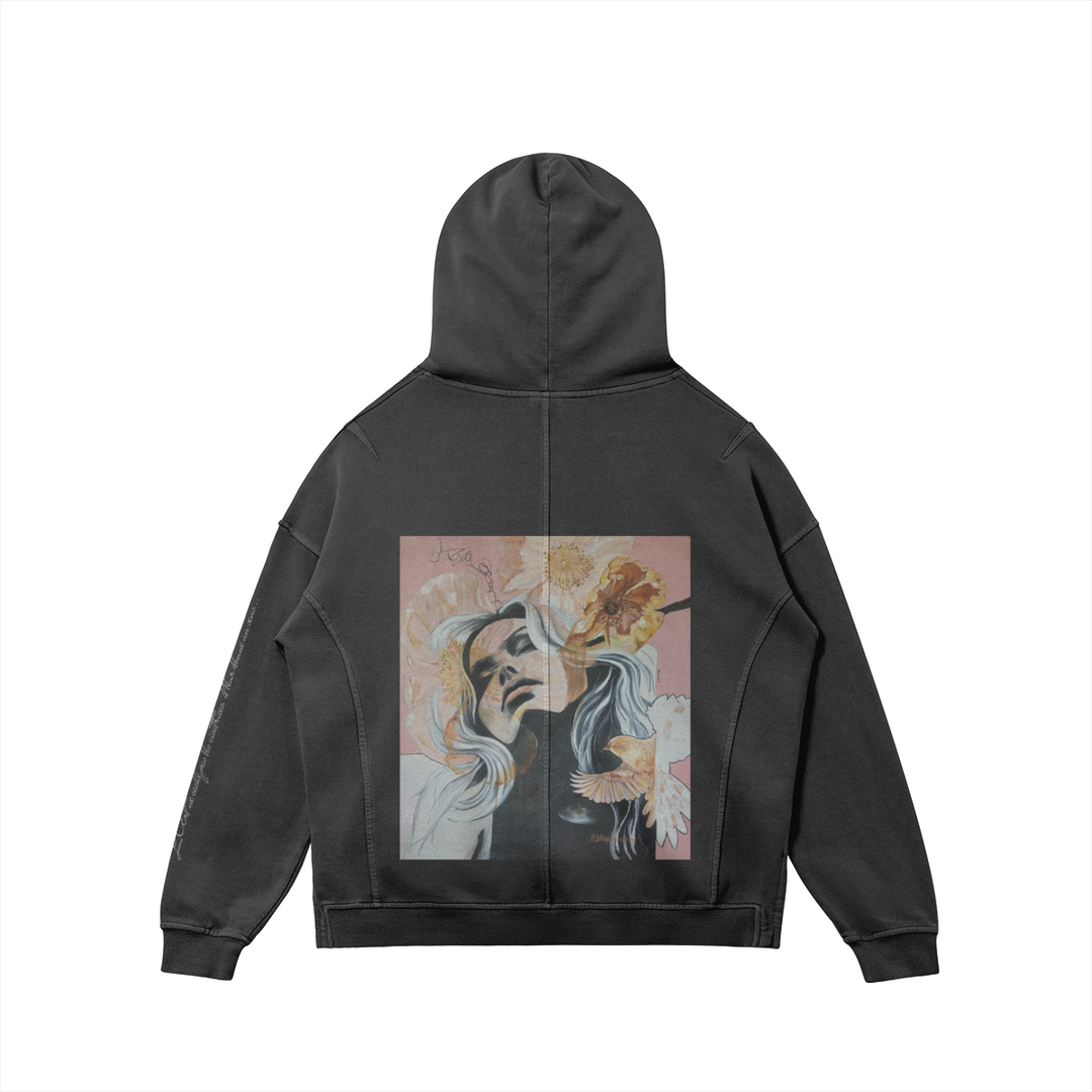 Hoodies Turtle neck back print