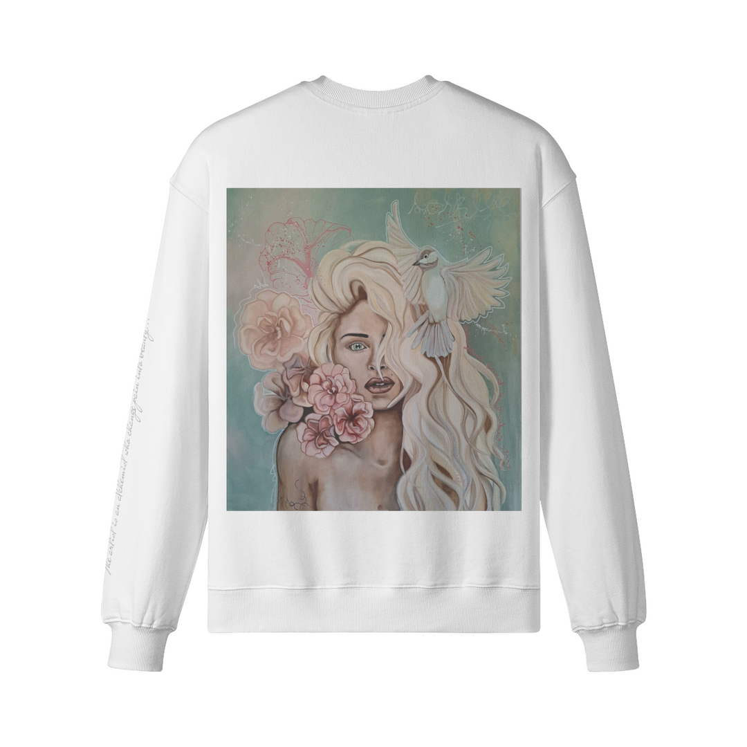 Crew neck ( Mira flores) back print