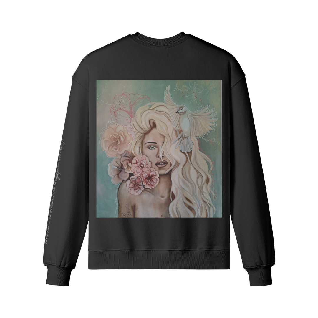 Crew neck ( Mira flores) back print