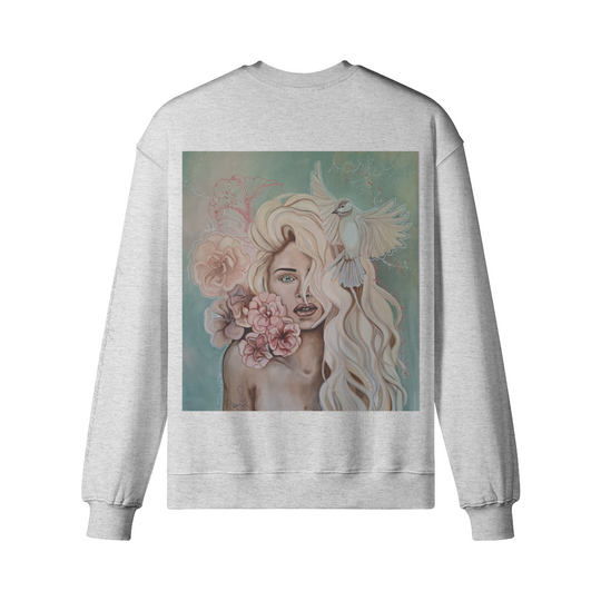 Crew neck ( Mira flores) back print