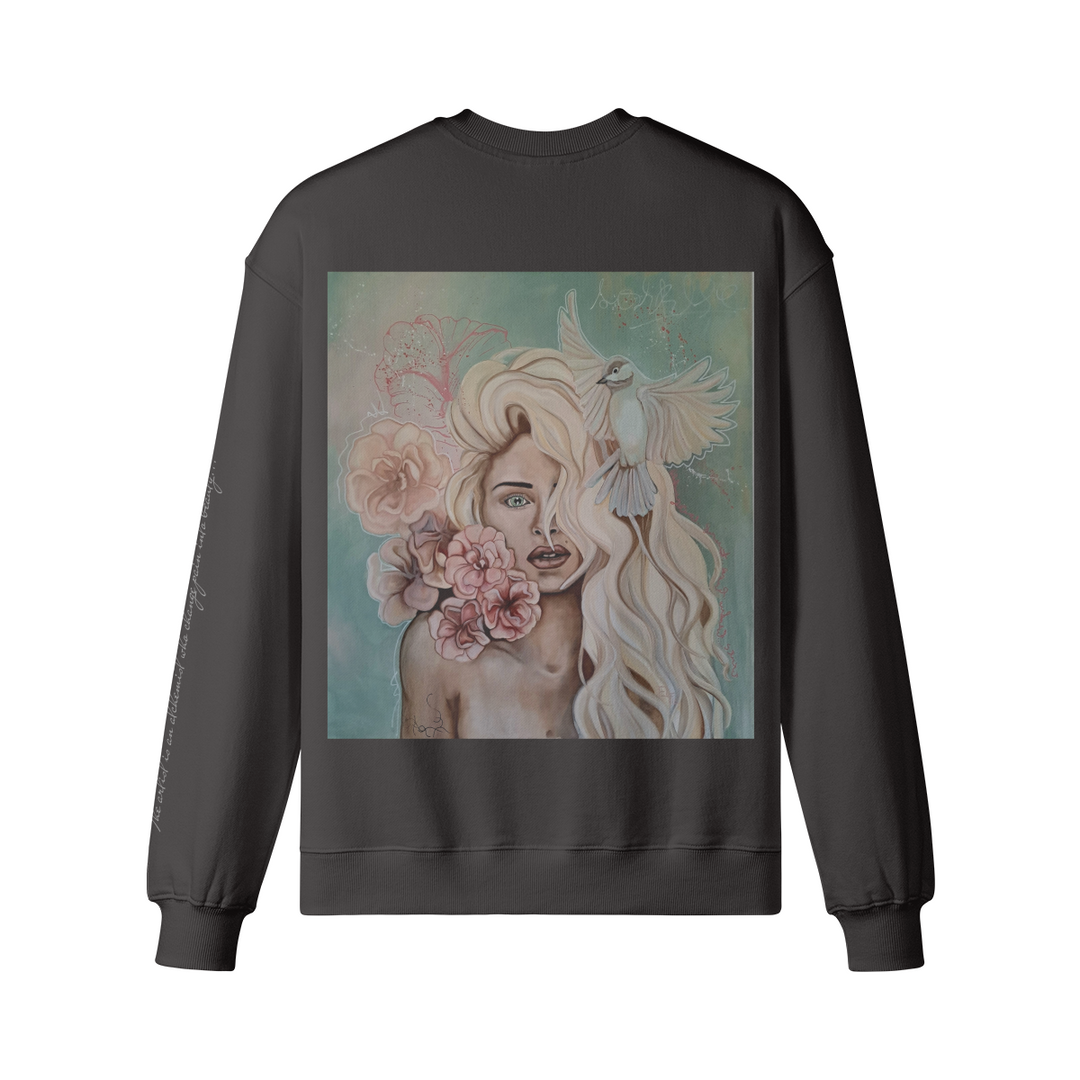 Crew neck ( Mira flores) back print