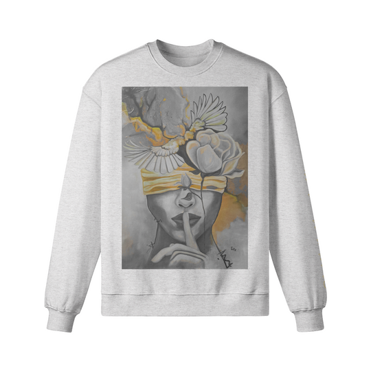 Crew neck (Silencio yellow) front print